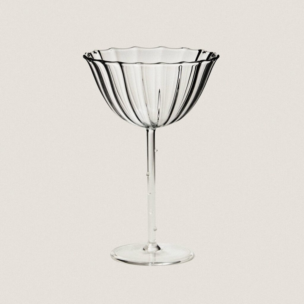 Clear Cosmo Coupe Glass Set of 4