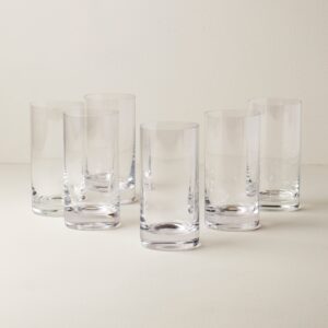 Cylinder Highball Glasses, Set of 6