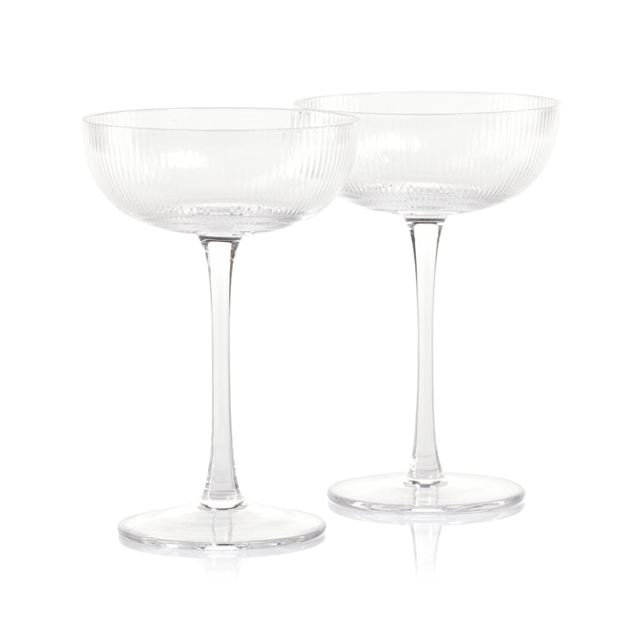 Ribbed Martini Glass Set of 4 - Image 2