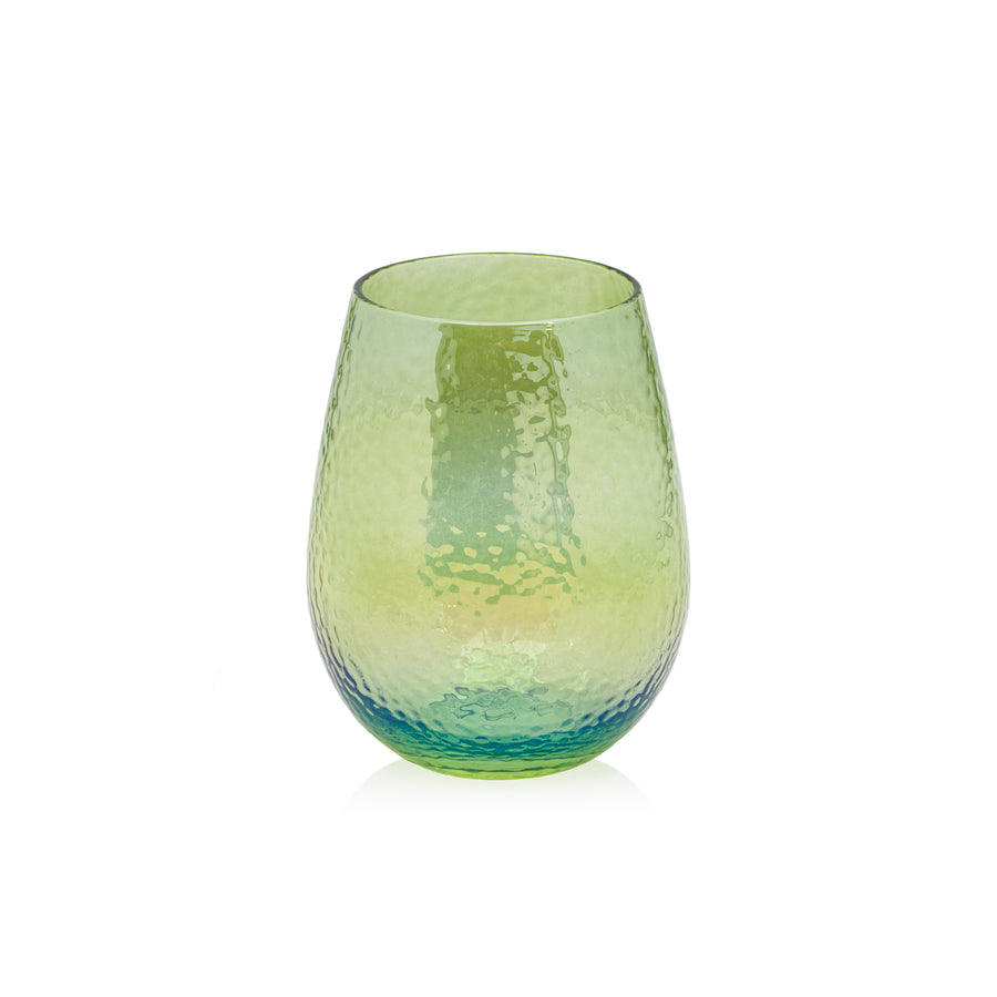 Hammered Stemless All-Purpose Glass Set of 4