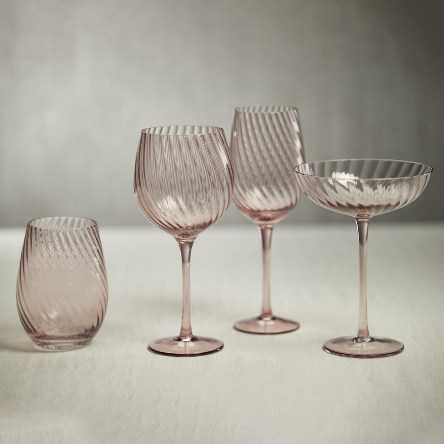 Lilac Swirl Optic Glassware Collection - Image 2