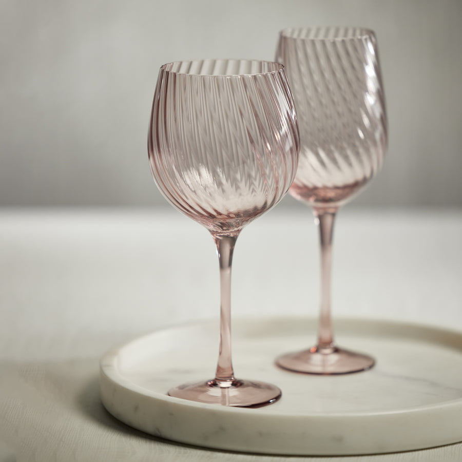 Lilac Swirl Optic Glassware Collection - Image 3