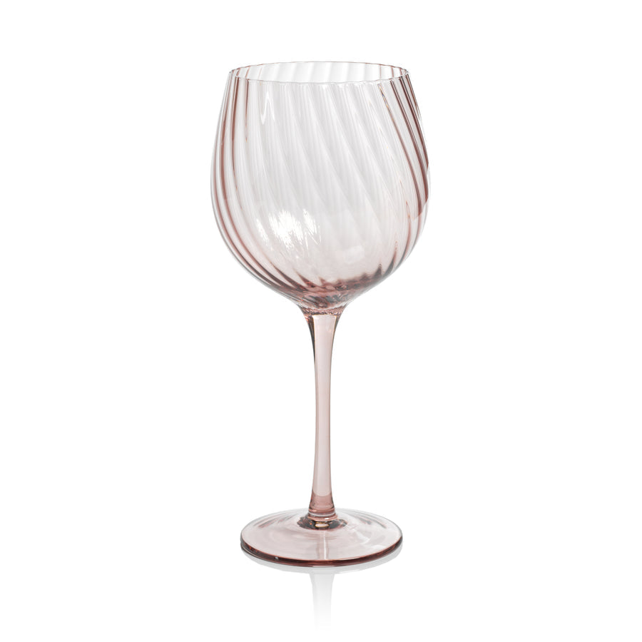 Lilac Swirl Optic Glassware Collection