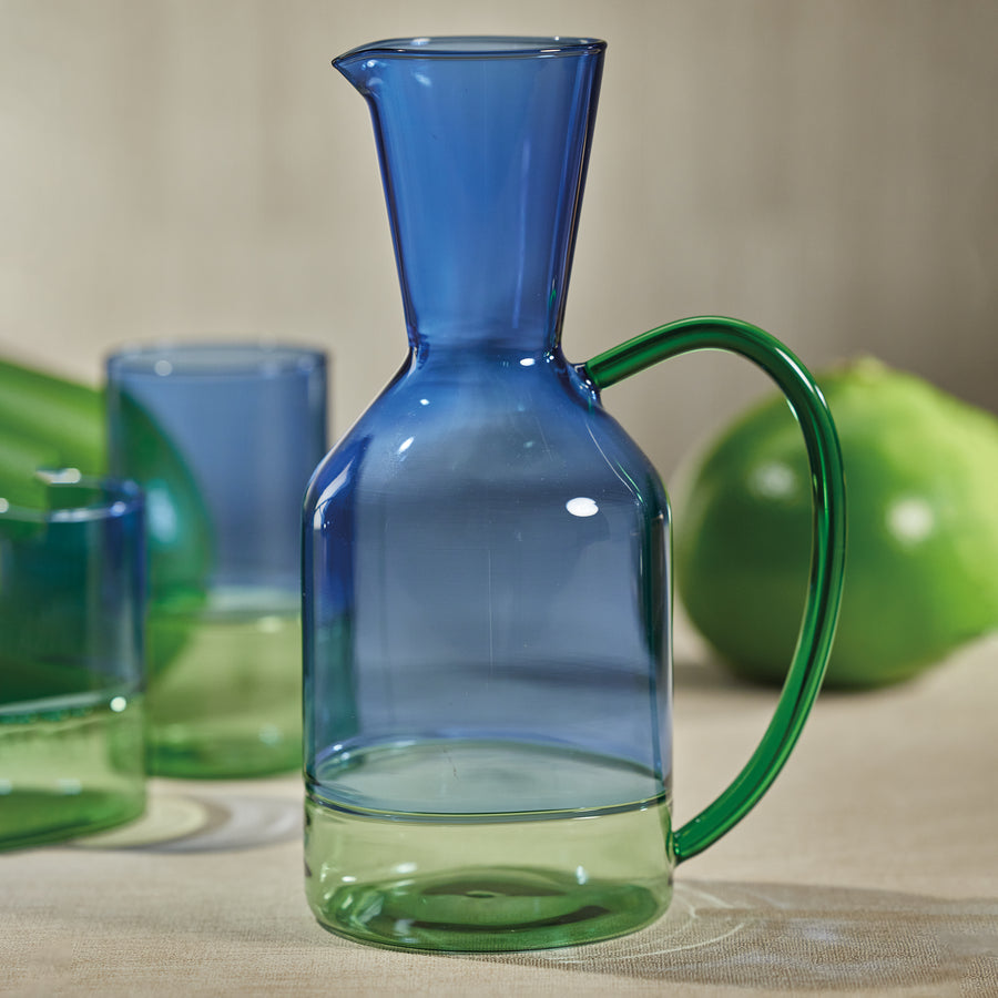 Blue & Green Two-Tone Glassware Collection - Image 4