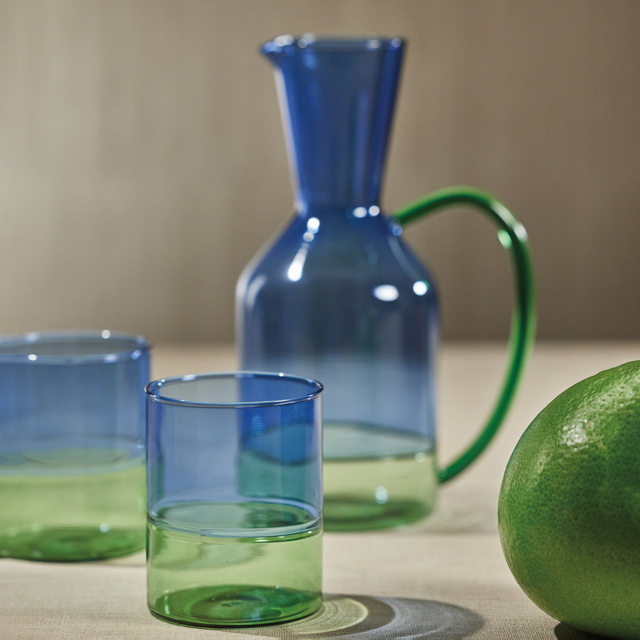 Blue & Green Two-Tone Glassware Collection - Image 2