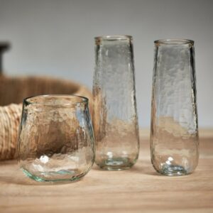 Hammered Stemless Champagne Flute Set of 4