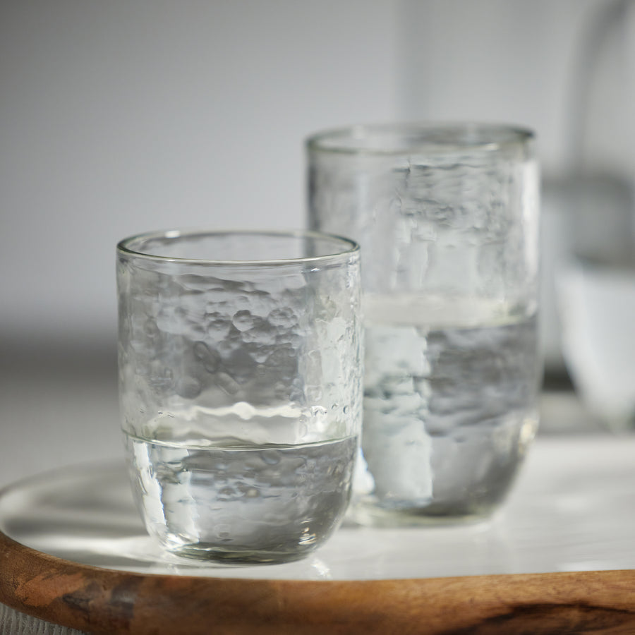 Hammered Glass Tumblers & Carafes Collection - Image 5