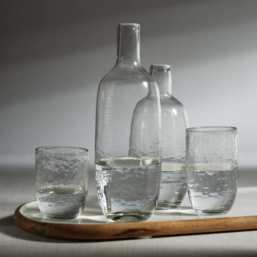 Hammered Glass Tumblers & Carafes Collection - Image 3