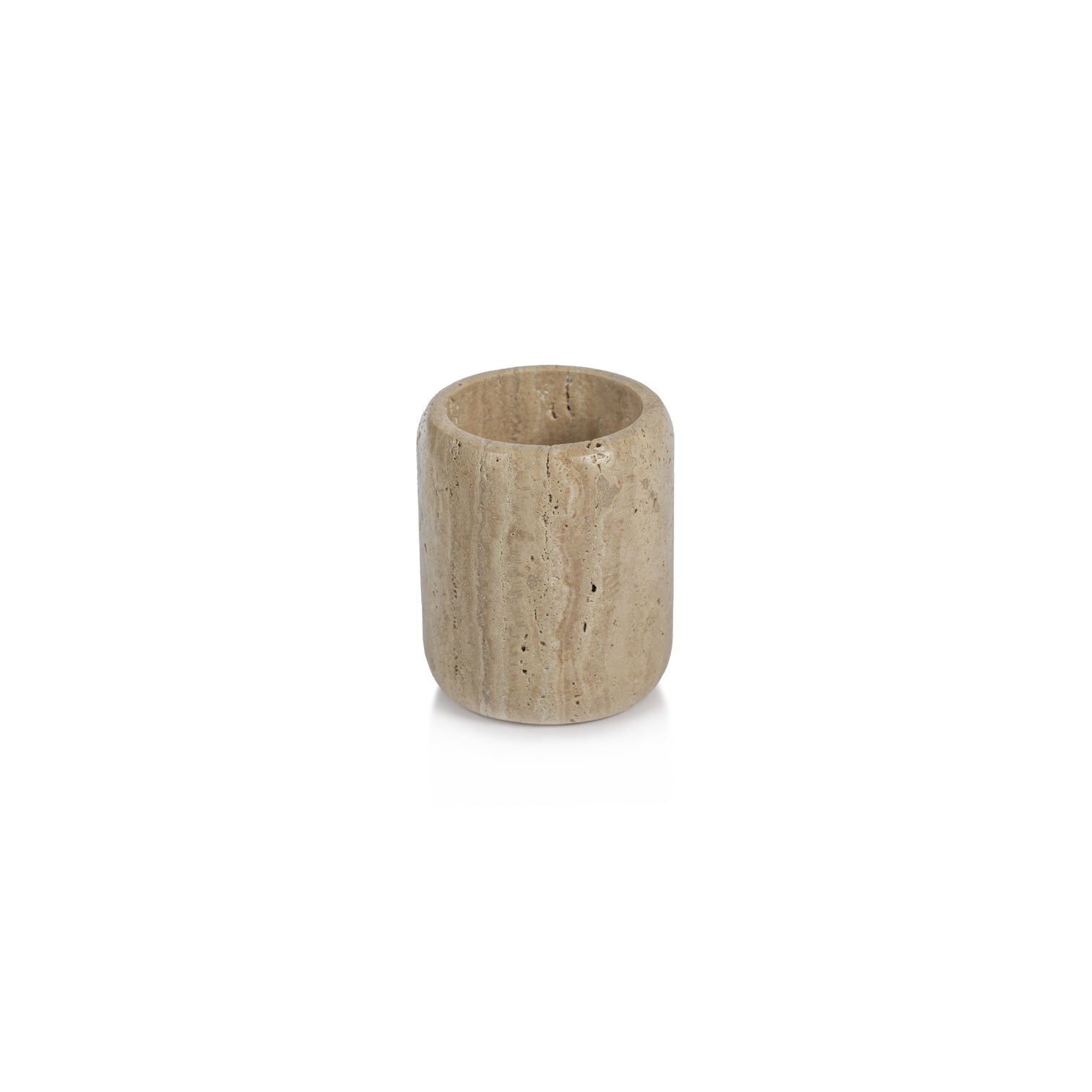 Travertine Marble Bathroom Tumbler - Image 2
