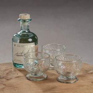 Handmade Etched Tequila and Mezcal Glass Set of 6