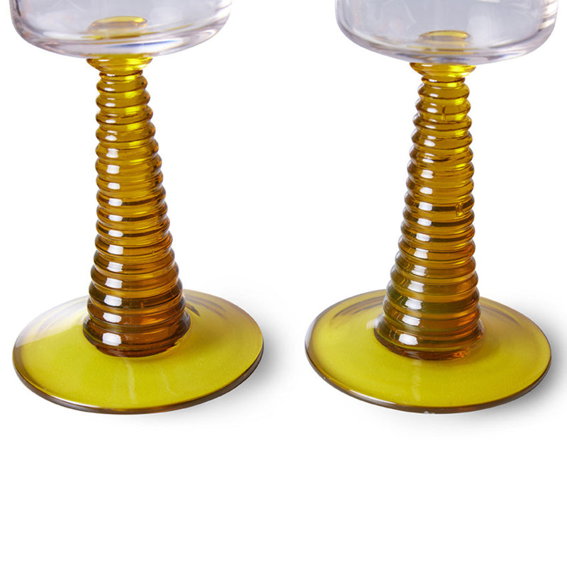 Ochre Champagne Glasses - Set of 2 - Image 2