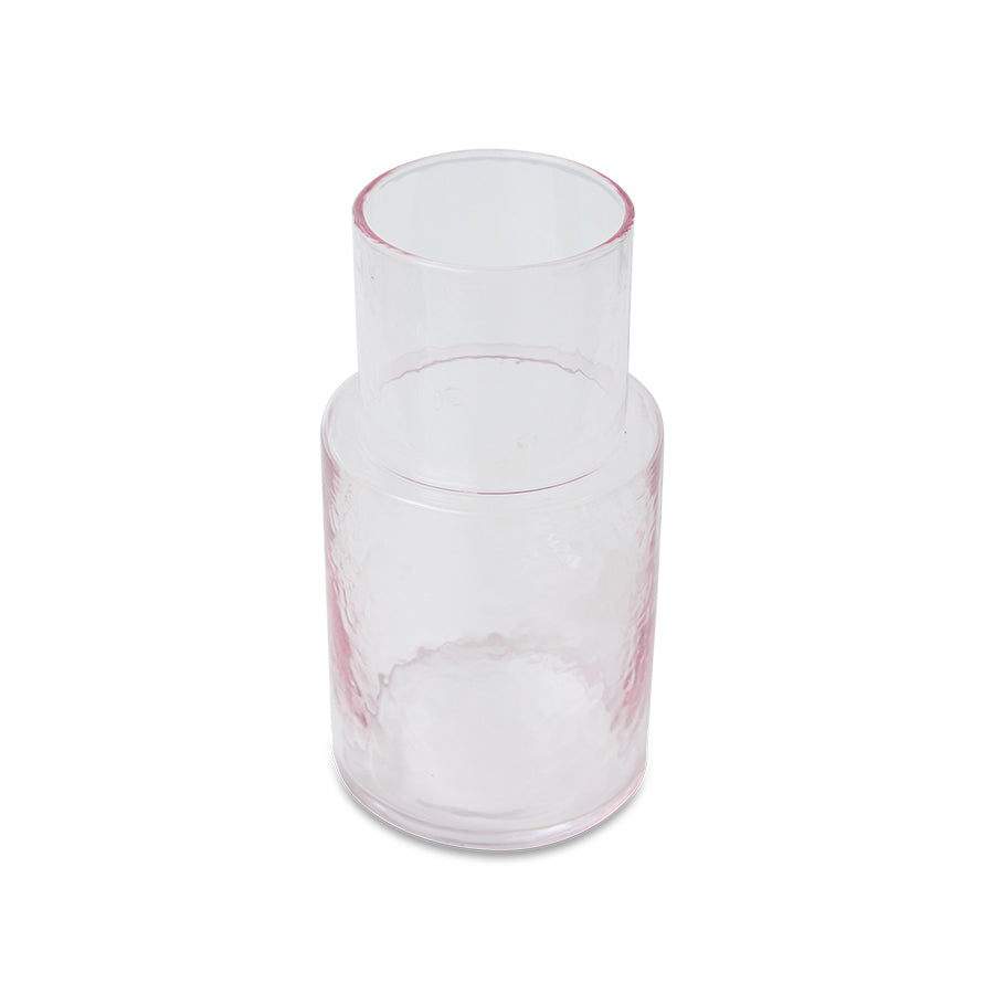 Blush Pink Glass Carafe - Image 2