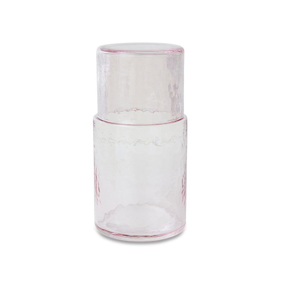 Blush Pink Glass Carafe - Image 5